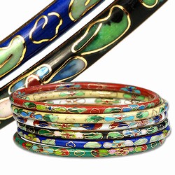 Cloisonne Bangle Bracelets