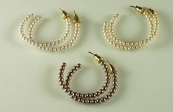 Pearl Hoop Earrings