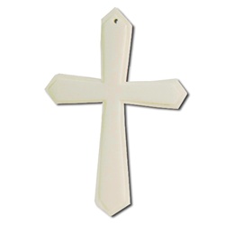 Genuine Bone Cross Charm