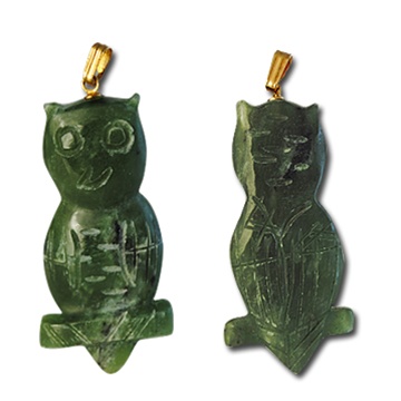 jade owl necklace